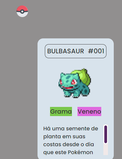 Listagem Pokémon